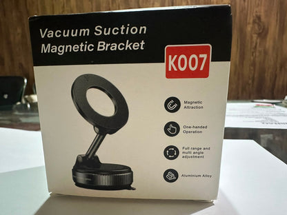 K007 Premium Magnetic Car Phone Mount – Foldable 360° Adjustable Vacuum Holder for Car, Office & Home